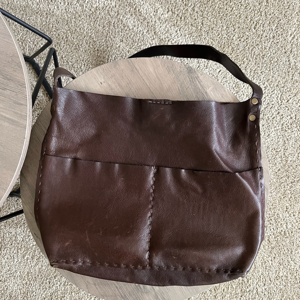Brown Leather Crossbody Bag